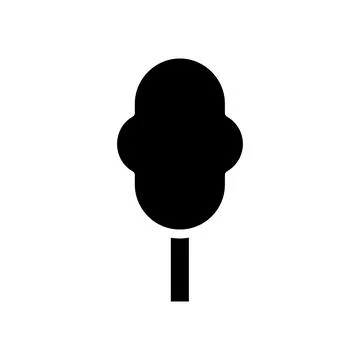 Illustration vector and logo tree solid style icon perfect. イラスト素材