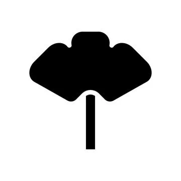 Illustration vector and logo tree solid style icon perfect. Stock Illustration