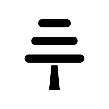 Illustration vector and logo tree solid style icon perfect. イラスト素材