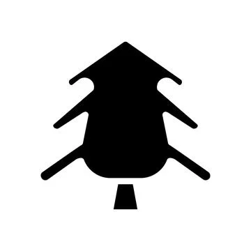 Illustration vector and logo tree solid style icon perfect. Stock Illustration