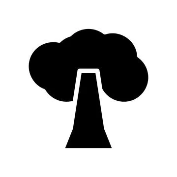 Illustration vector and logo tree solid style icon perfect. Stock Illustration