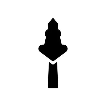 Illustration vector and logo tree solid style icon perfect. Stock Illustration