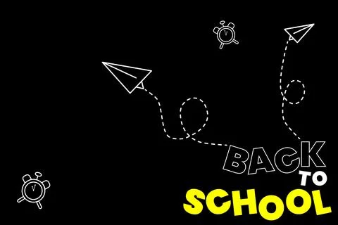 Illustration Vector of Back to School typography tex Illustrazione stock