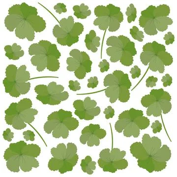 Illustration Vector Background of Beautiful Fresh Green Leaves on Tree Branch Stock Illustration
