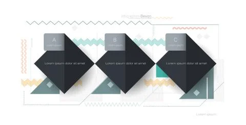 Illustration vector cool abstract geometric background Stock Illustration