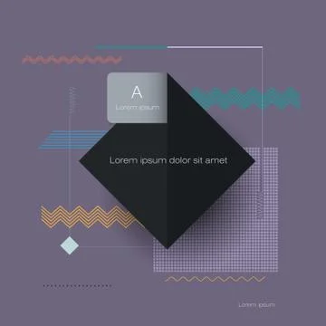 Illustration vector of cool abstract geometric background Stock Illustration
