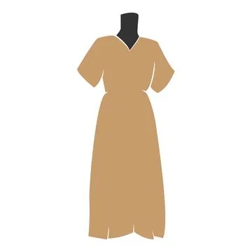 Illustration vector dress with unique texture Stock Illustration