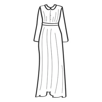 Illustration vector dress with unique texture Stock Illustration
