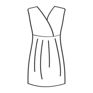 Illustration vector dress with unique texture Stock Illustration