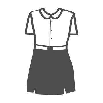 Illustration vector dress with unique texture Stock Illustration