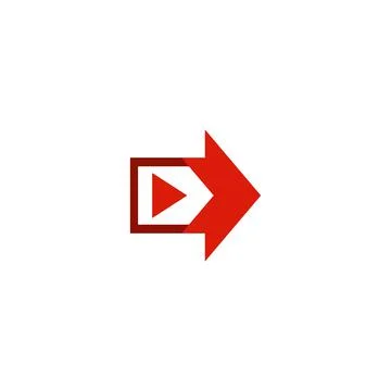Illustration Vector Graphic of Arrow Play Button Logo イラスト素材