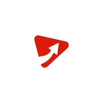 Illustration Vector Graphic of Arrow Play Logo Illustration