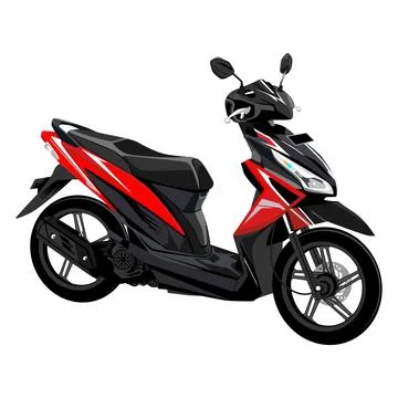 Illustration vector graphic of automatic motorcycle Stock Illustration