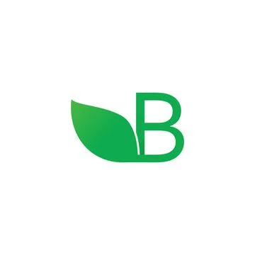 Illustration Vector Graphic of B Letter Leaf. Perfect to use for Nature Compa Stock Illustration