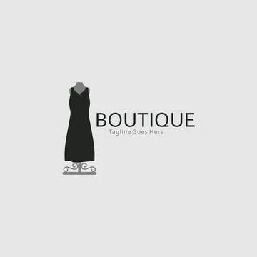 Illustration Vector Graphic of Black Elegant Dress. Perfect to use for Fashio Stock Illustration