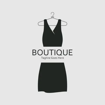 Illustration Vector Graphic of Black Elegant Dress. Perfect to use for Fashio Stock Illustration