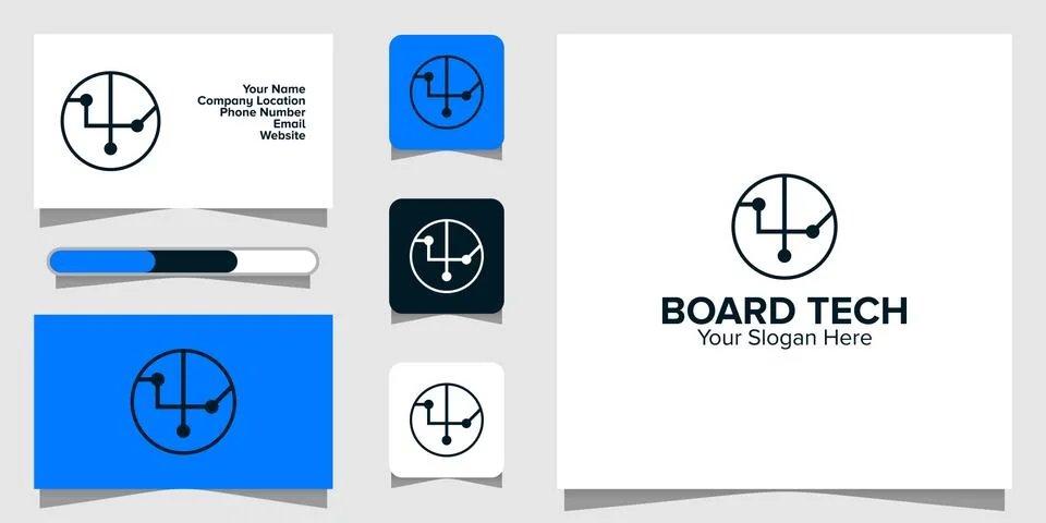 Illustration Vector Graphic of Board Tech Logo. Perfect to use for Technology Stock Illustration