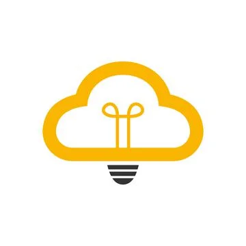 Illustration Vector Graphic of Bulb Cloud Logo. Perfect to use for Technology イラスト素材