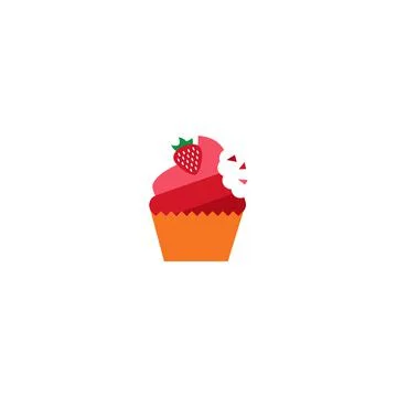 Illustration Vector Graphic of Cake with Bite Marks Illustrazione stock