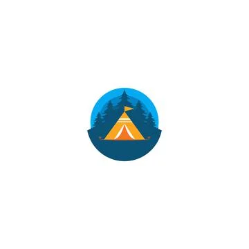 Illustration Vector Graphic of Camp Logo. Perfect to use for Recreation or Ou Stock Illustration