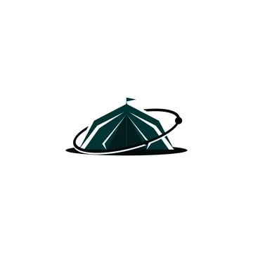 Illustration Vector Graphic of Camp Planet Logo. Perfect to use for Recreatio Stock Illustration