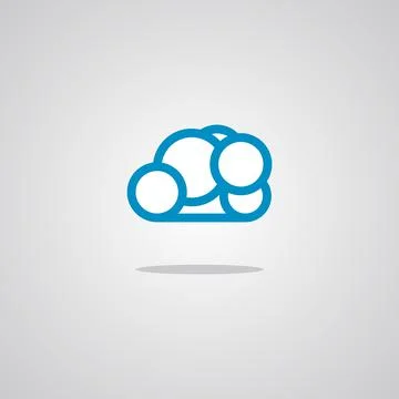 Illustration vector graphic of Circle Cloud. Perfect to use for Technology Co Stock Illustration