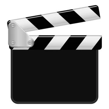 Illustration Vector Graphic Clapperboard with copyspace Stock Illustration