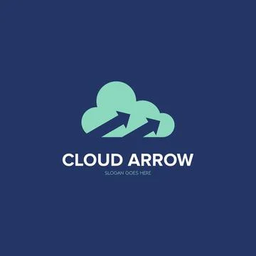 Illustration Vector Graphic of Cloud Arrow. Perfect to use for Technology Com Stock Illustration