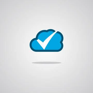 Illustration vector graphic of Cloud Check. Perfect to use for Technology Com Stock Illustration