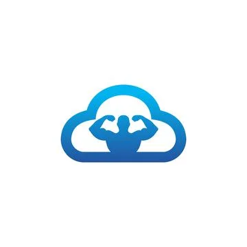 Illustration Vector Graphic of Cloud Gym Logo Illustrazione stock