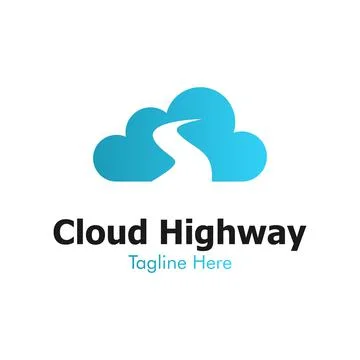 Illustration Vector Graphic of Cloud Highway Logo. Perfect to use for Technol Stock Illustration