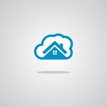 Illustration vector graphic of Cloud House. Perfect to use for Technology Com Stock Illustration