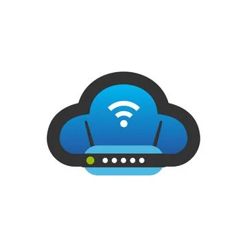 Illustration Vector Graphic of Cloud Internet . Perfect to use for Technology Stock Illustration