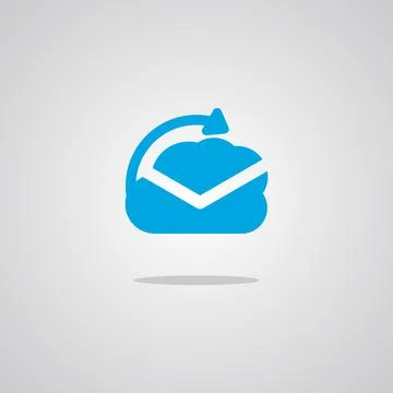 Illustration vector graphic of Cloud Mail. Perfect to use for Technology Comp Stock Illustration