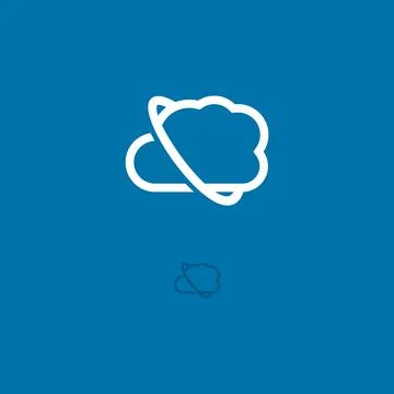 Illustration vector graphic of Cloud. Perfect to use for Technology Company Stock Illustration