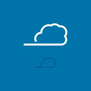 Illustration vector graphic of Cloud. Perfect to use for Technology Company Stock Illustration