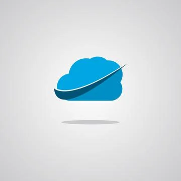 Illustration vector graphic of Cloud. Perfect to use for Technology Company Stock Illustration