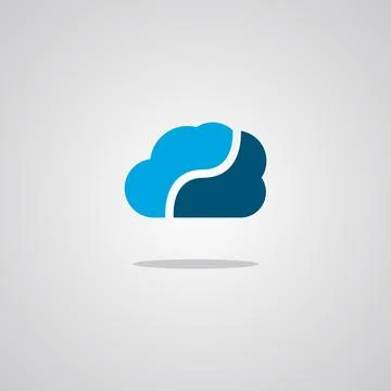 Illustration vector graphic of Cloud. Perfect to use for Technology Company Stock Illustration