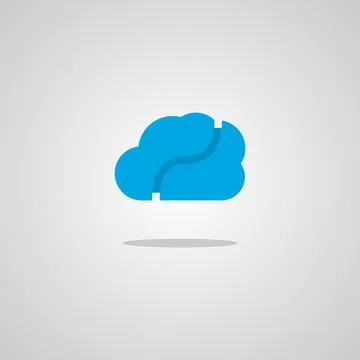 Illustration vector graphic of Cloud. Perfect to use for Technology Company Stock Illustration