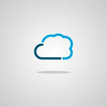 Illustration vector graphic of Cloud. Perfect to use for Technology Company Stock Illustration