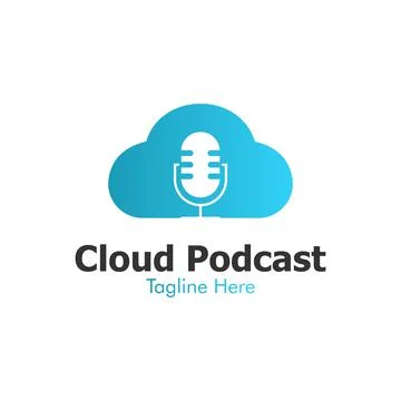 Illustration Vector Graphic of Cloud Podcast Logo. Perfect to use for Technol Stock Illustration