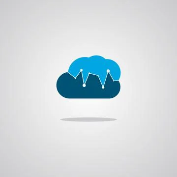 Illustration vector graphic of Cloud Pulse. Perfect to use for Technology Com Stock Illustration