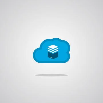 Illustration vector graphic of Cloud Server. Perfect to use for Technology Co Stock Illustration