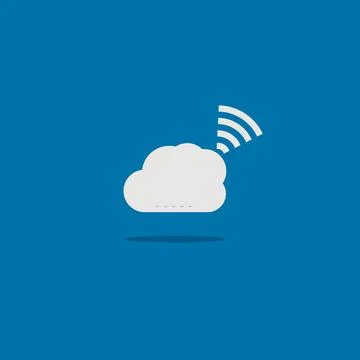 Illustration vector graphic of Cloud Signal. Perfect to use for Technology Co Stock Illustration