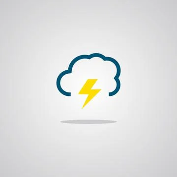 Illustration vector graphic of Cloud Storm. Perfect to use for Technology Com Stock-Illustration