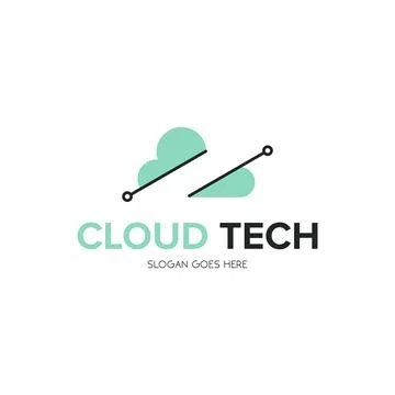 Illustration Vector Graphic of Cloud Tech. Perfect to use for Technology Comp Illustrazione stock