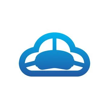 Illustration Vector Graphic of Cloud Virtual Reality Logo. Perfect to use for Stock Illustration