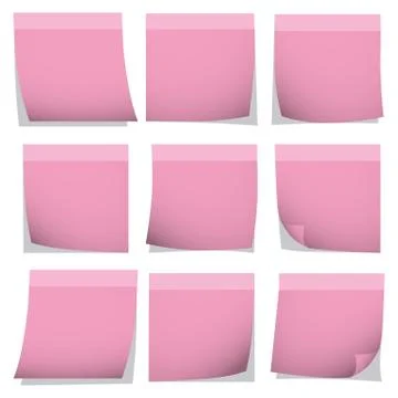 Illustration Vector Graphic Collection Post It Stock Illustration