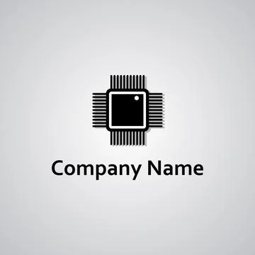 Illustration vector graphic of Computer Processor. Perfect to use for Technol Illustrazione stock