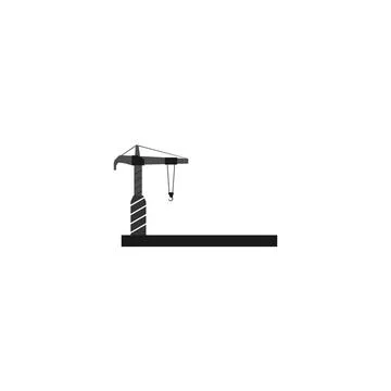 Illustration Vector Graphic of Construction Crane Logo Stock Illustration